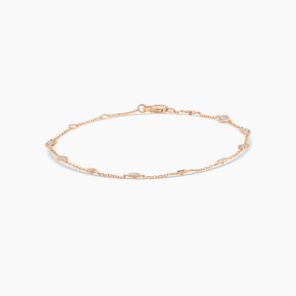 0.50 Ctw Diamond by Yard Bracelet with 10 STN