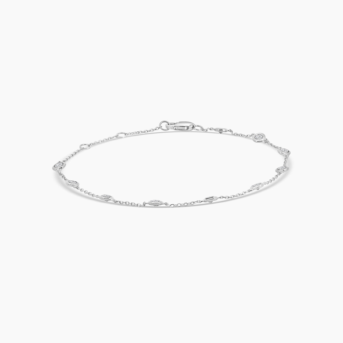 0.50 Ctw Diamond by Yard Bracelet with 10 STN