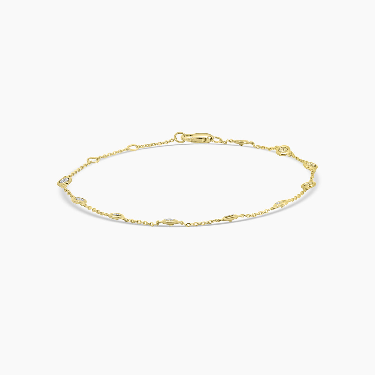 0.50 Ctw Diamond by Yard Bracelet with 10 STN