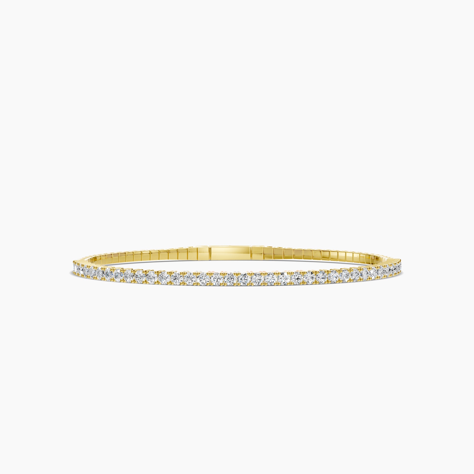 Classic 4 Prong 2.10 Ctw Flex Diamond Bangle Bracelet