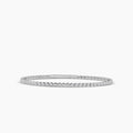 14KW Classic Bezel set 1.30 Ctw Flex Diamond Bangle Bracelet