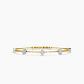 14TT Classic 4 Prong 0.35 Ctw Flex Diamond Bangle Bracelet