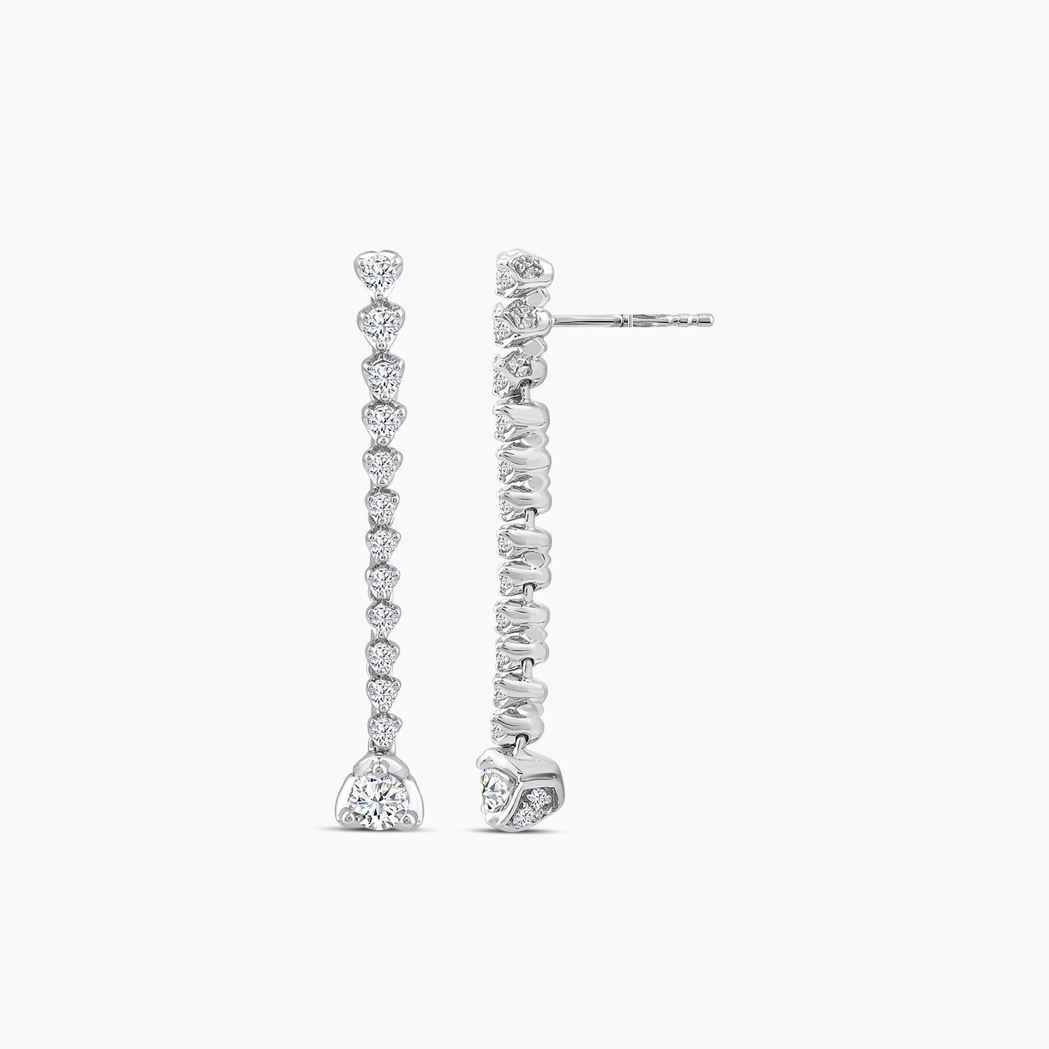 1 1/2 CTW RD FASHION EARRING WITH SC