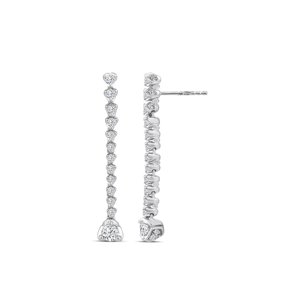 1 1/2 CTW RD FASHION EARRING WITH SC