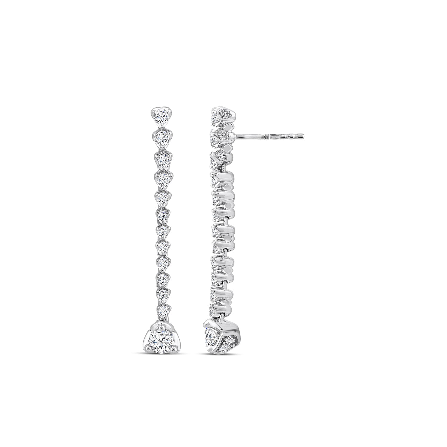 1 1/2 CTW RD FASHION EARRING WITH SC