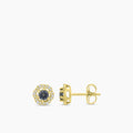 1/10 CTW RD FASHION EARRING WITH CTR RD MONTANA SAPH &JB&SC