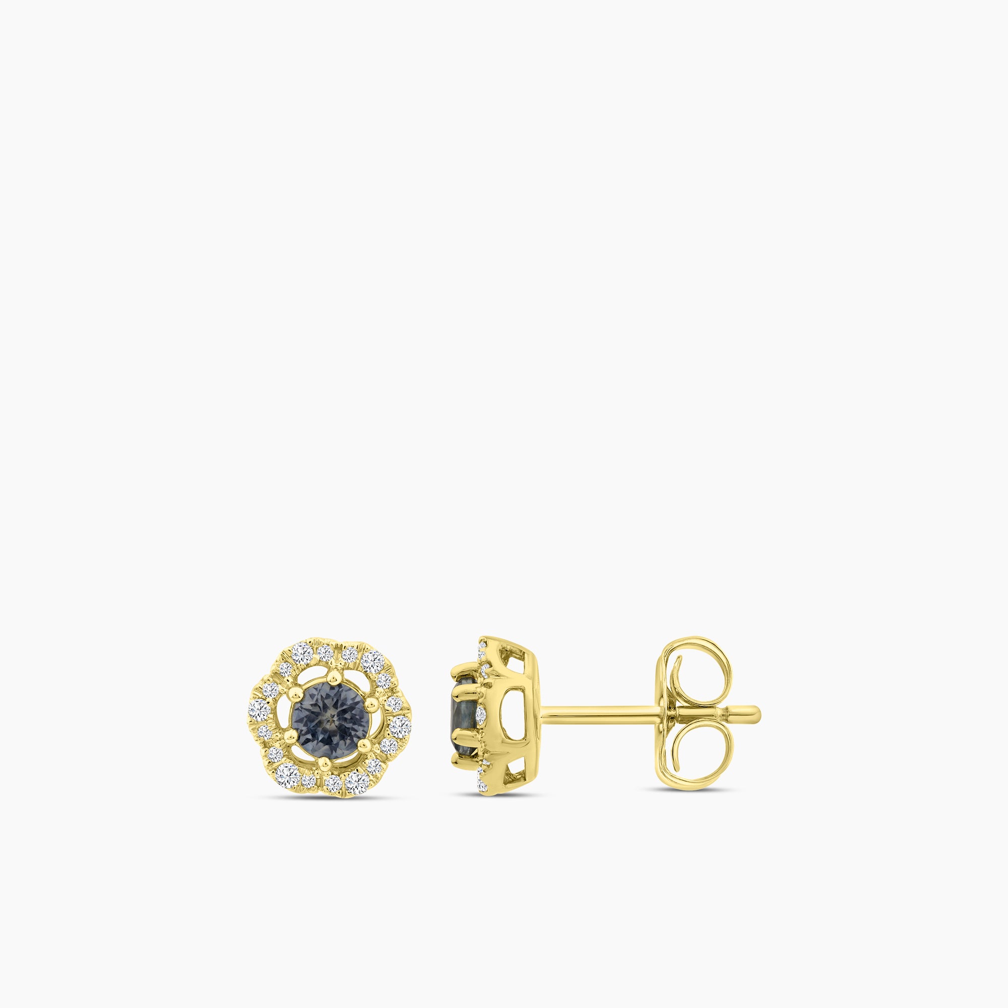 1/10 CTW RD FASHION EARRING WITH CTR RD MONTANA SAPH &JB&SC
