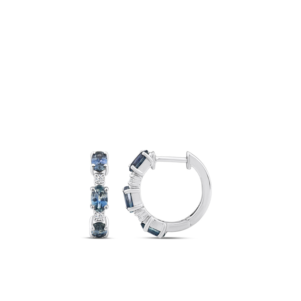 1/15 CTW RD HOOP EARRING WITH CTR OV MONTANA SAPH