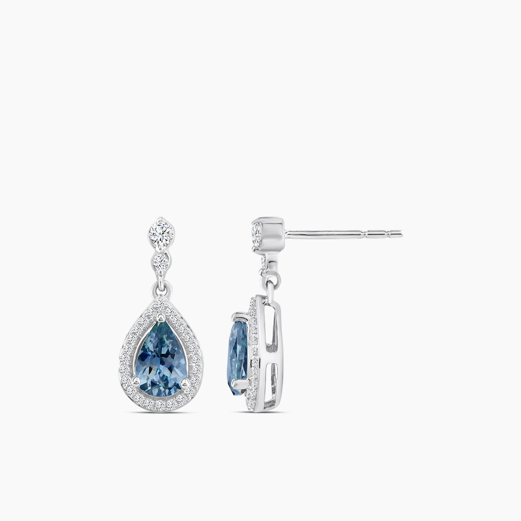 10KW 1/6 CTW RD FASHION EARRING WITH CTR PE MONTANA SAPH &JB&SC