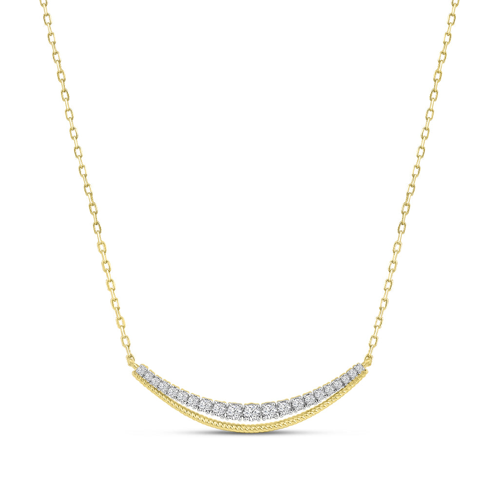 3/8 CTW RD MINI NECKLACE WITH CHAIN