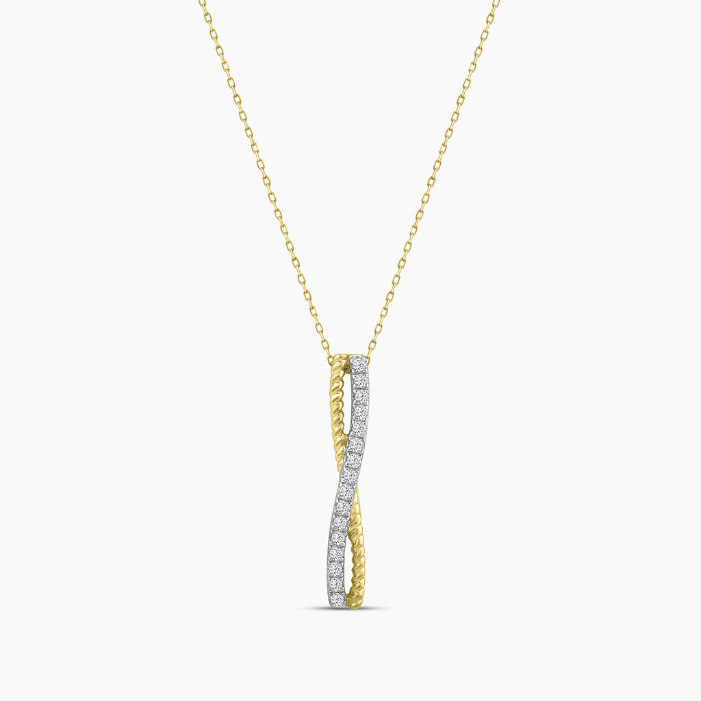 1/10 CTW RD FASHION PENDANT WITH CHAIN & SC
