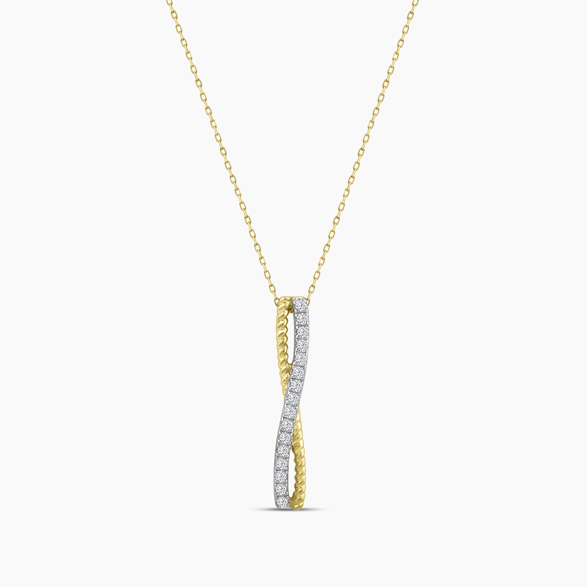1/10 CTW RD FASHION PENDANT WITH CHAIN & SC