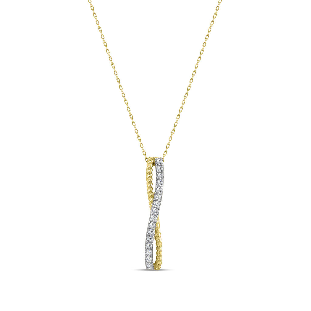 1/10 CTW RD FASHION PENDANT WITH CHAIN & SC