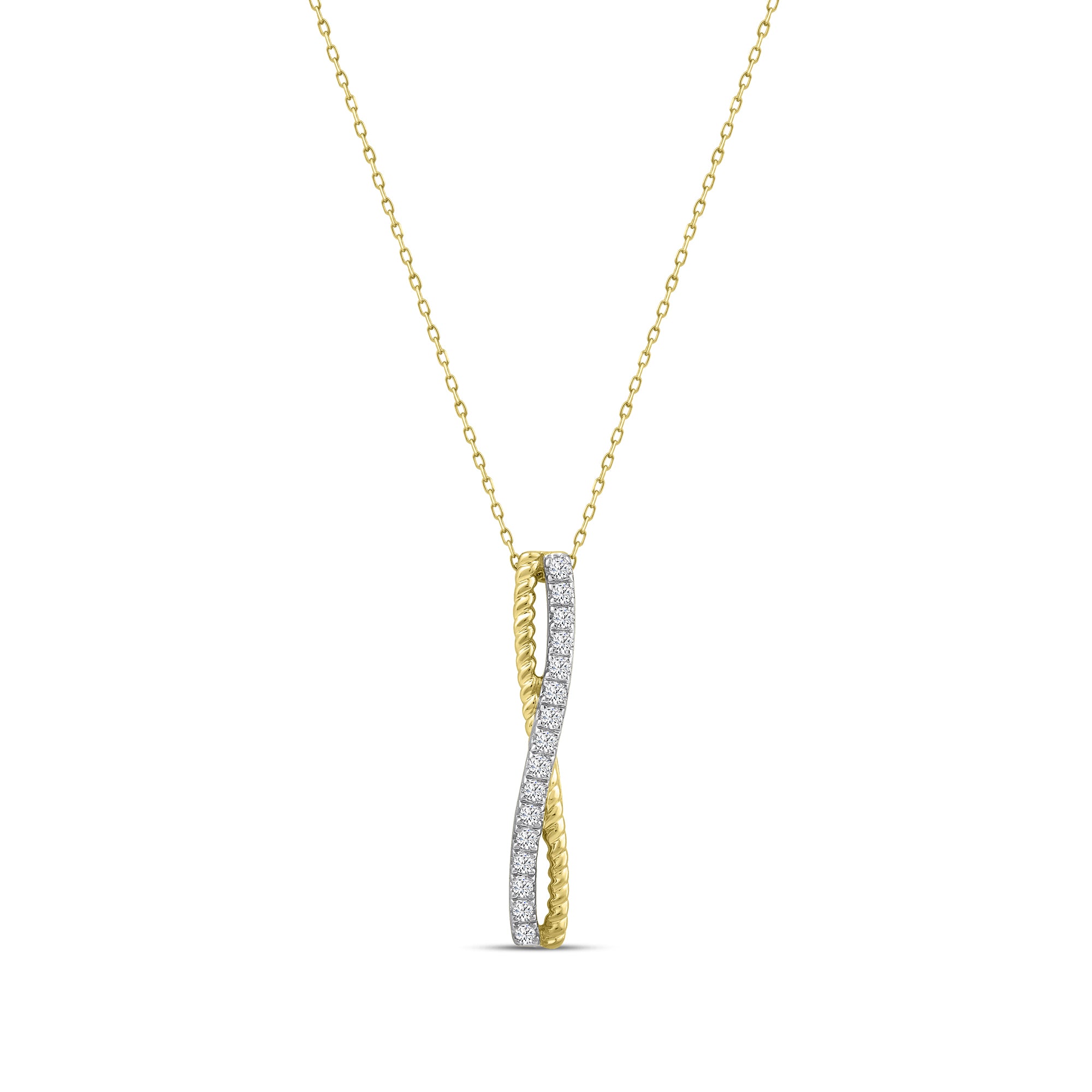 1/10 CTW RD FASHION PENDANT WITH CHAIN & SC