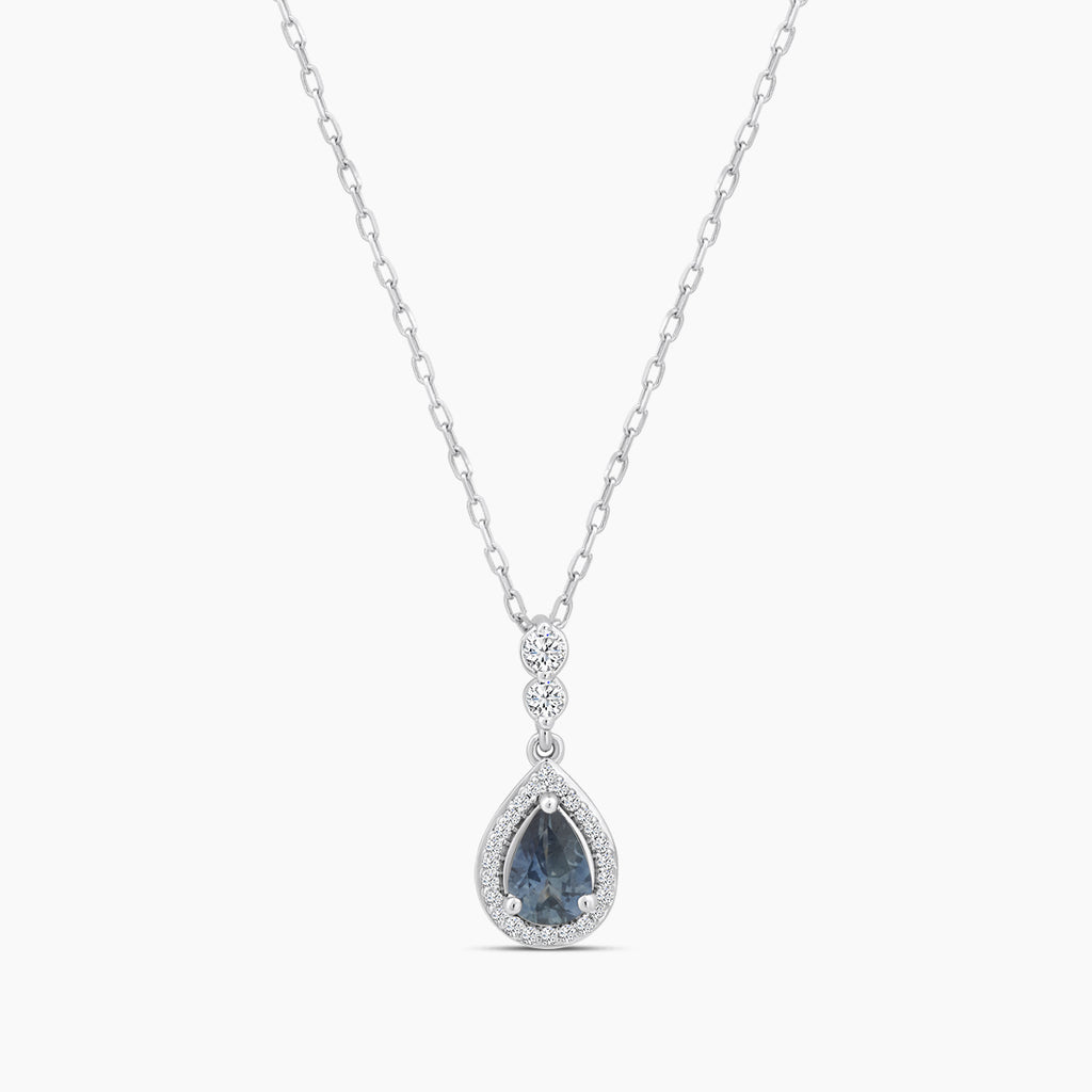 10KW 1/10 CTW RD FASHION PENDANT WITH CTR PE MONTANA SAPH &JB&SC