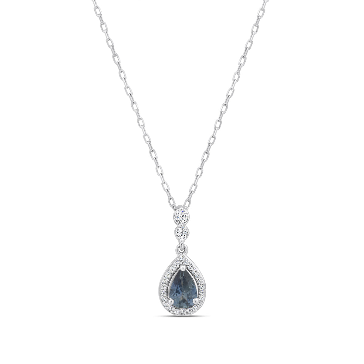 10KW 1/10 CTW RD FASHION PENDANT WITH CTR PE MONTANA SAPH &JB&SC