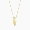 10KY 1/10 CTW RD FASHION PENDANT WITH JBACK & CHAIN