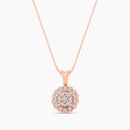3/8 CTTW DIA SCALLOP PENDANT