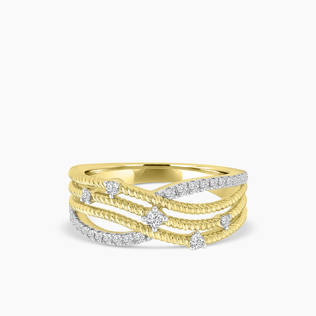 1/4 CTW RD FASHION RING WITH SINGLE CUT