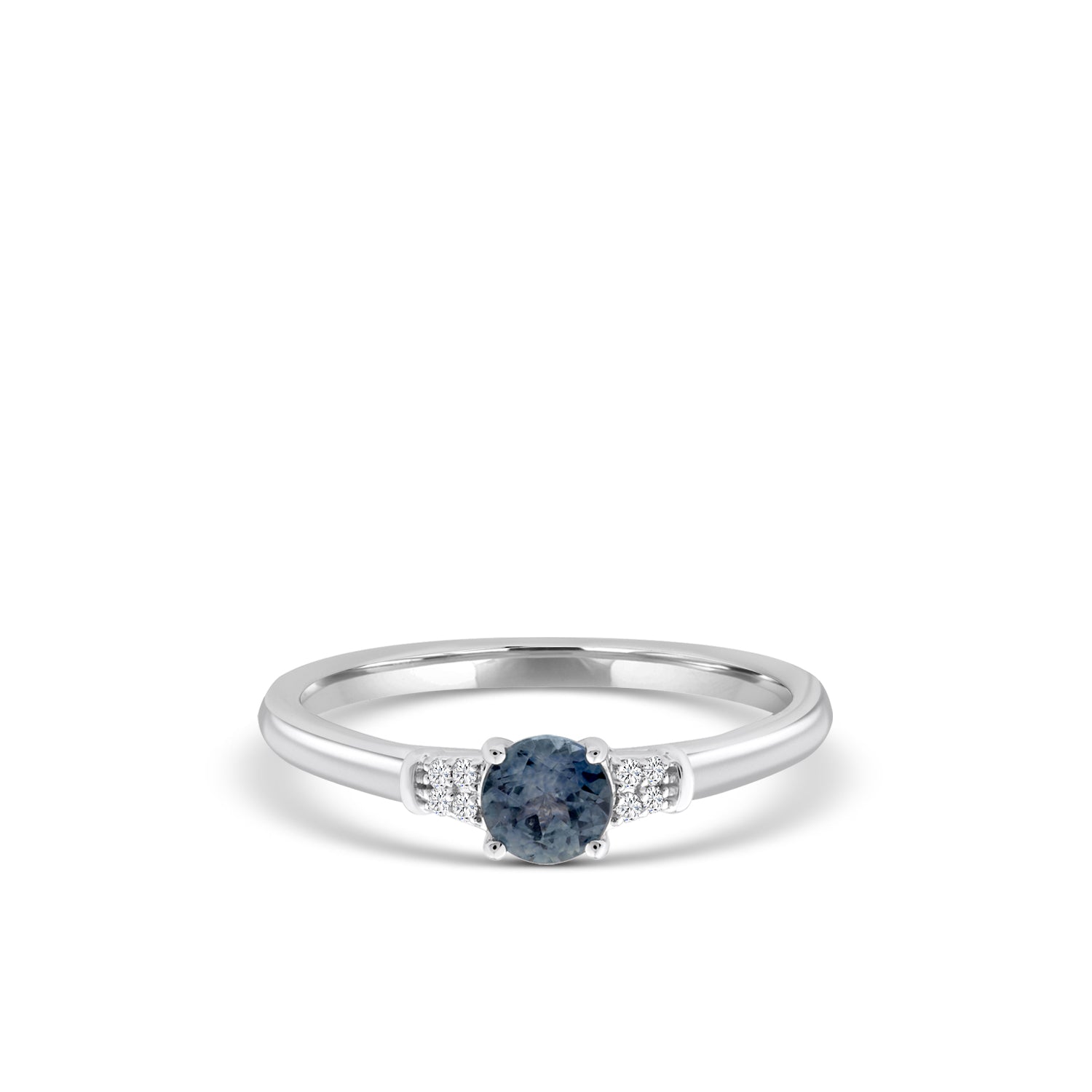 1/15 CTW RD ENGAGEMENT RING WITH CTR RD MONTANA SAPH &JB&SC