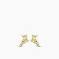 18KY 0.76 CTW DIAMOND ROCK EARRINGS (109RD-0.26,2RD-0.17,,1MQ-0.06,1OV-0.09,1PC-0.11,1PS-0.08)