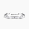 18KW 1.174 CTW DIAMOND CHELSEA BANGLE (67RD-0.61,7RD-0.56)