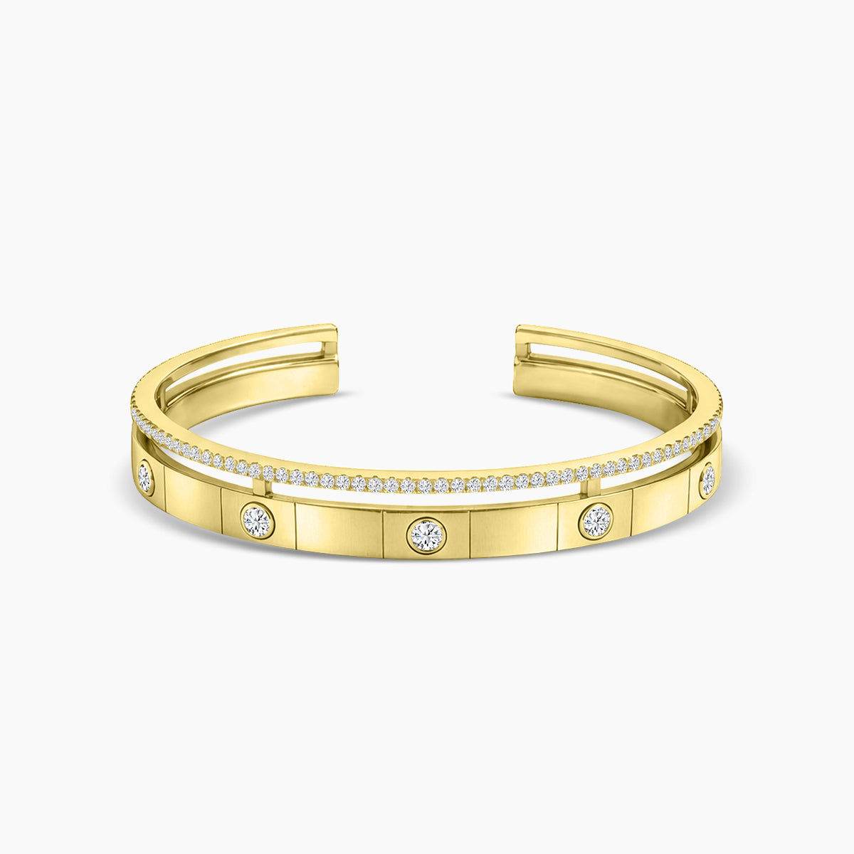 18KY 1.206 CTW DIAMOND CHELSEA BANGLE