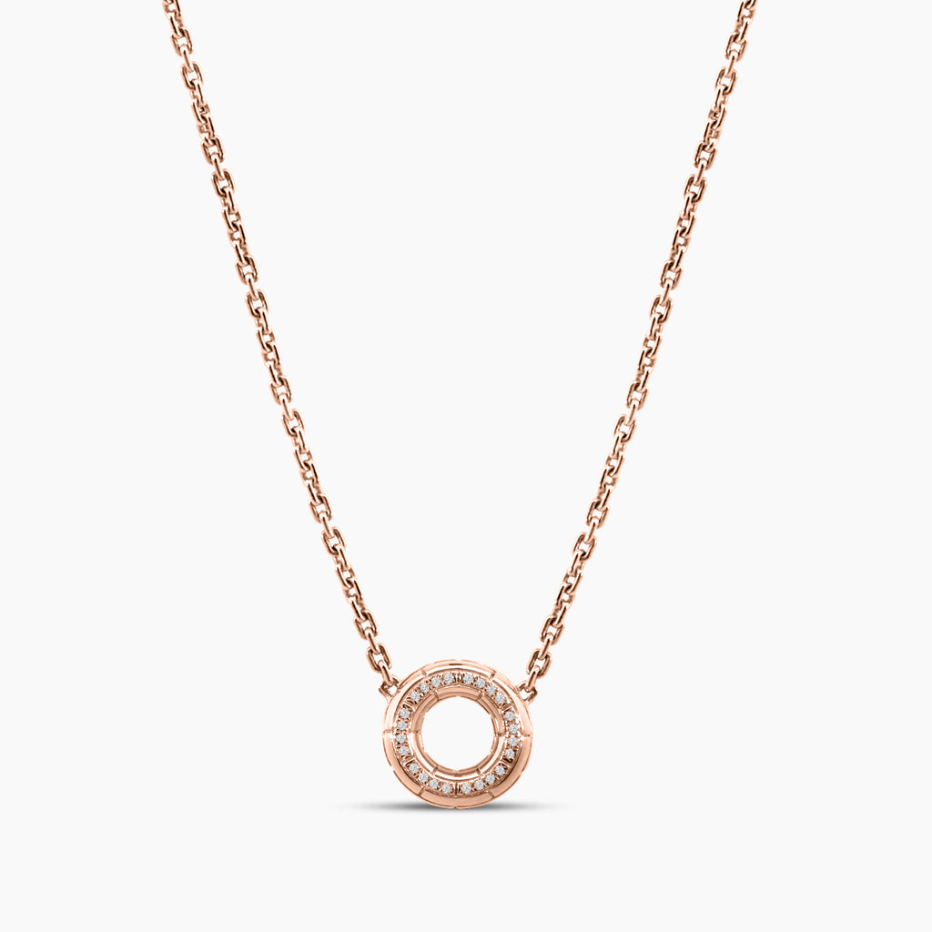 0.05 Ctw Diam 10Mm Pink Embrace Pendant GH;SI