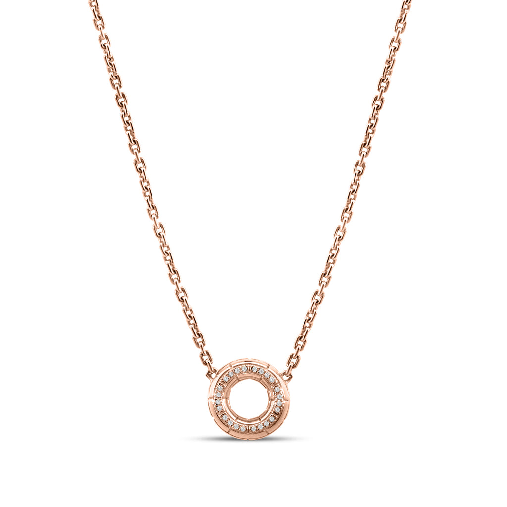 0.05 Ctw Diam 10Mm Pink Embrace Pendant GH;SI