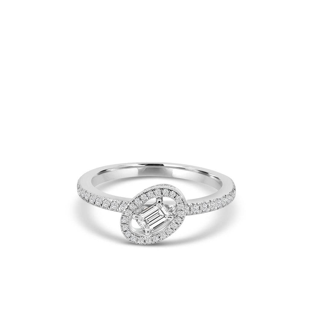18KW 0.6 Ctw Diam Celestial Ring GH;VS