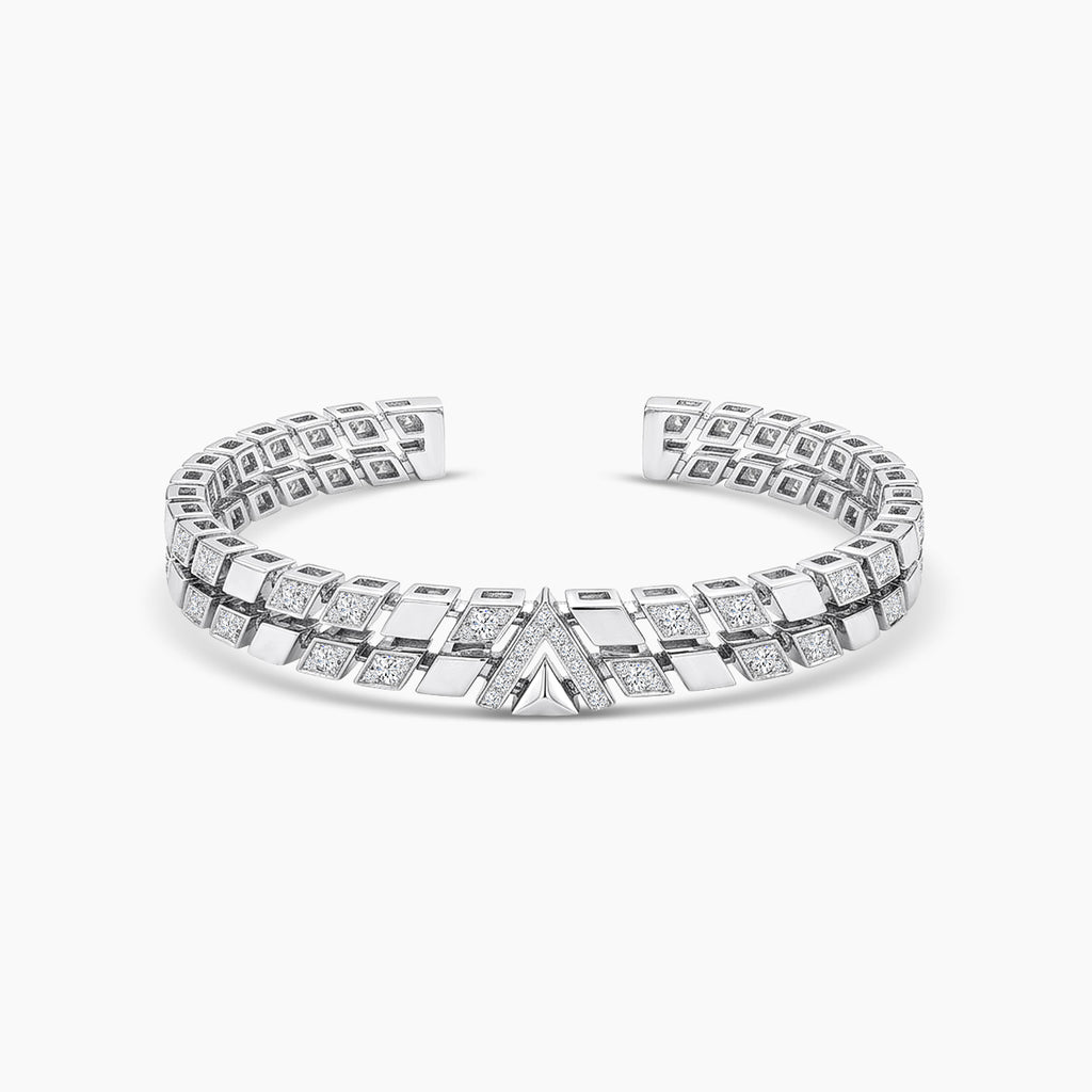 18KW 1.197 CTW DIAMOND AVANT BANGLE