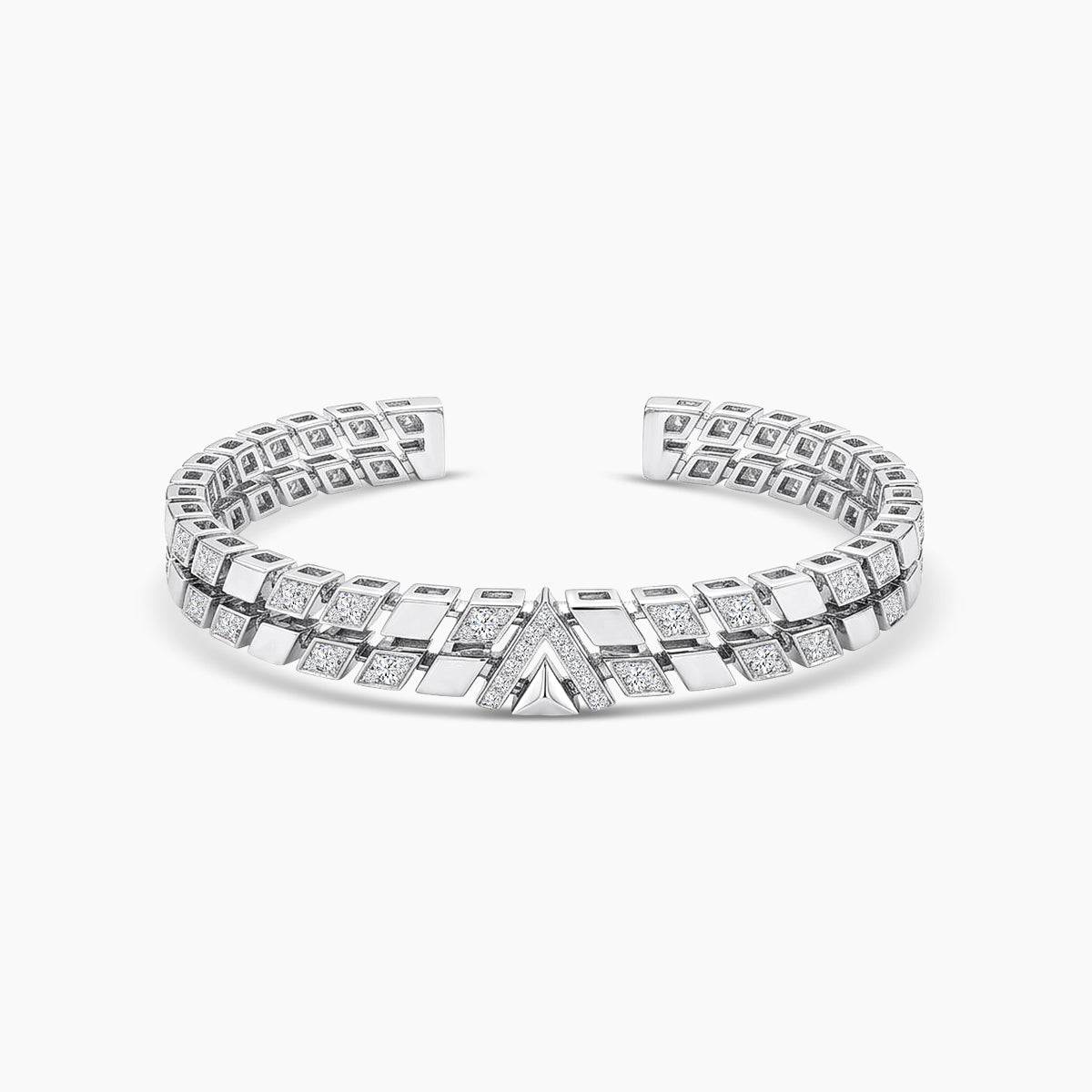 18KW 1.197 CTW DIAMOND AVANT BANGLE