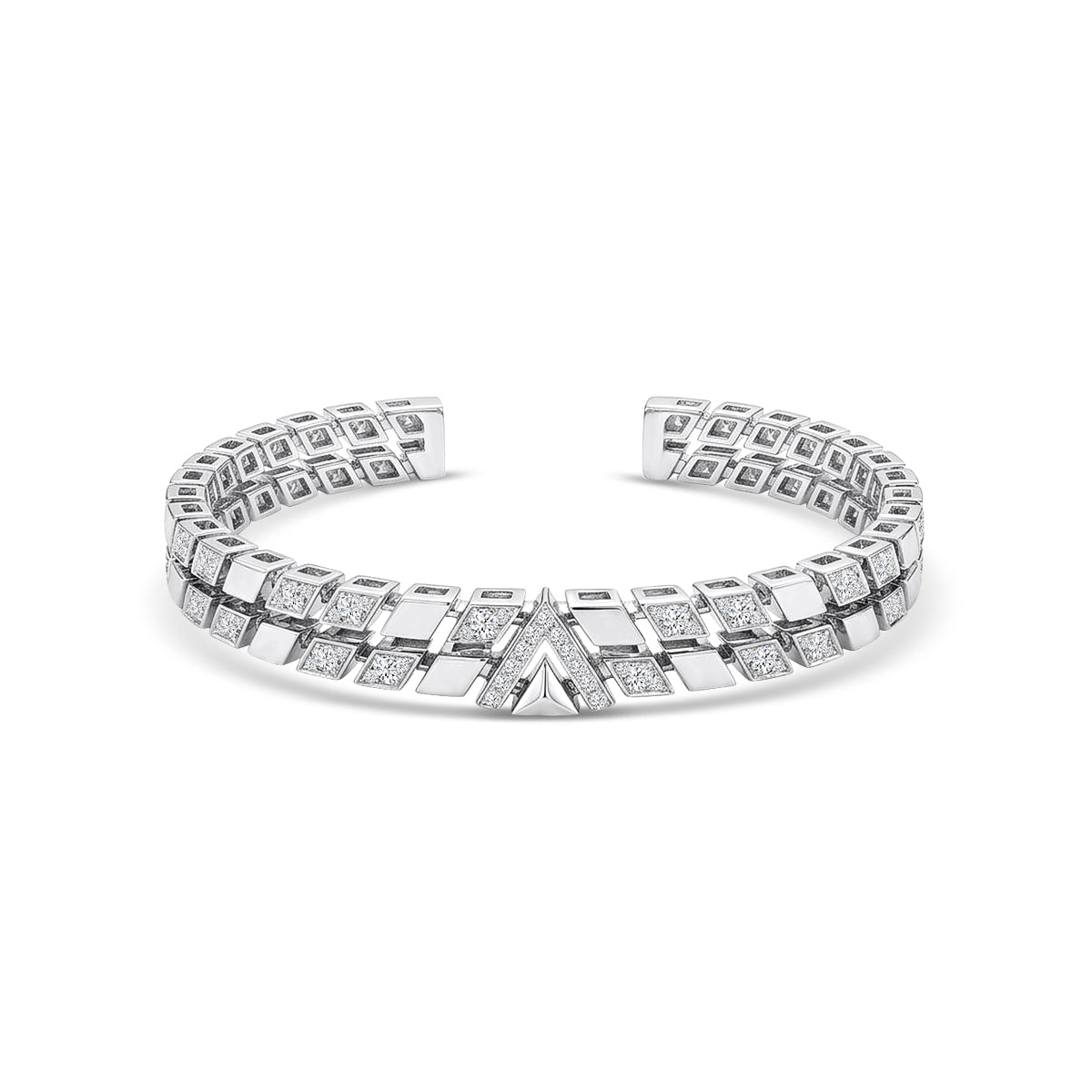 18KW 1.197 CTW DIAMOND AVANT BANGLE