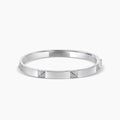 18KW 0.58 CTW DIAMOND PYRAMID BANGLE