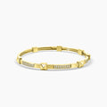 18KY 0.865 CTW DIAMOND PYRAMID BANGLE