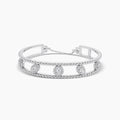 18KW 0.775 CTW DIAMOND ROCK BANGLE