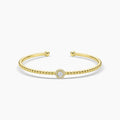 18KY 0.265 CTW DIAMOND ROCK BANGLE