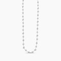 18KW 7.724 CTW DIAMOND ROCK NECKLACE (643RD-4.00,10PR-1.03,10OV-0.94,9MQ-0.73,RD1.0)