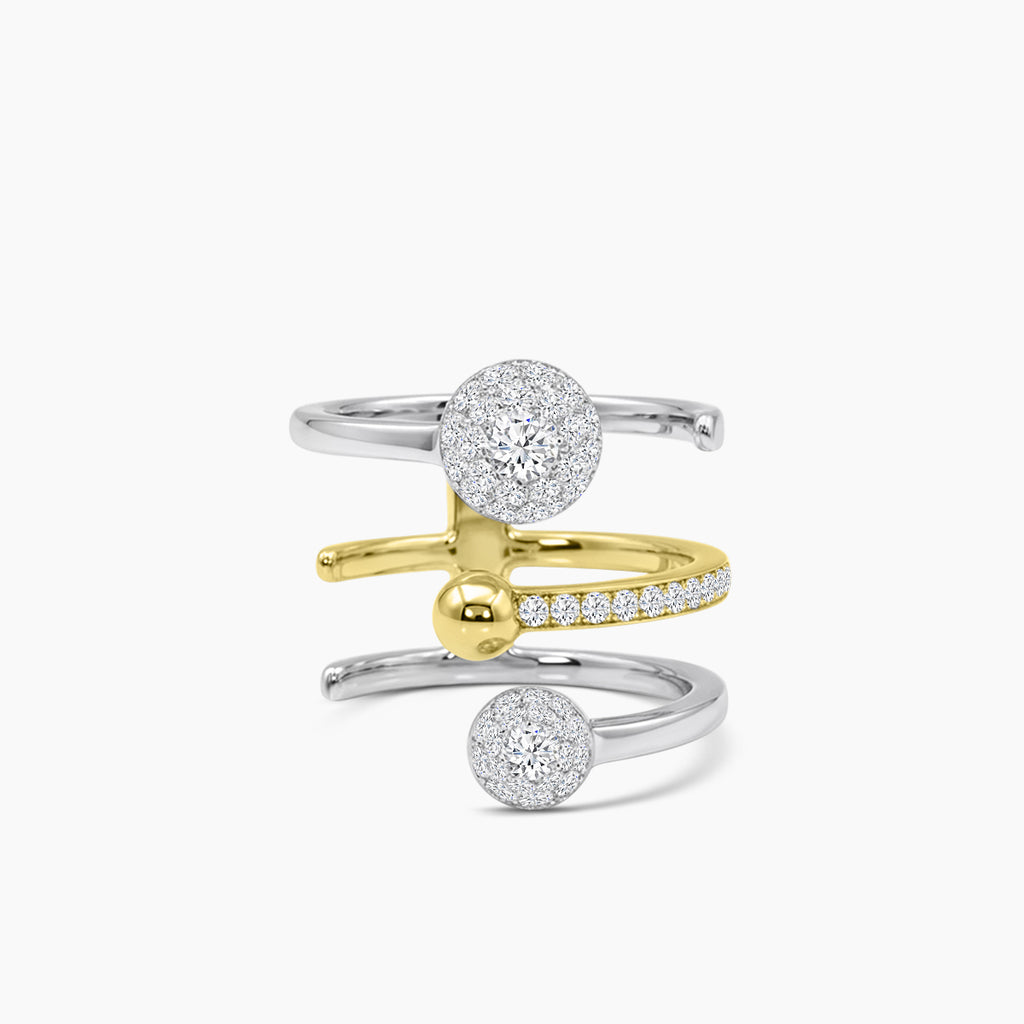 18TT 0.729 CTW DIAMOND CHELSEA RING