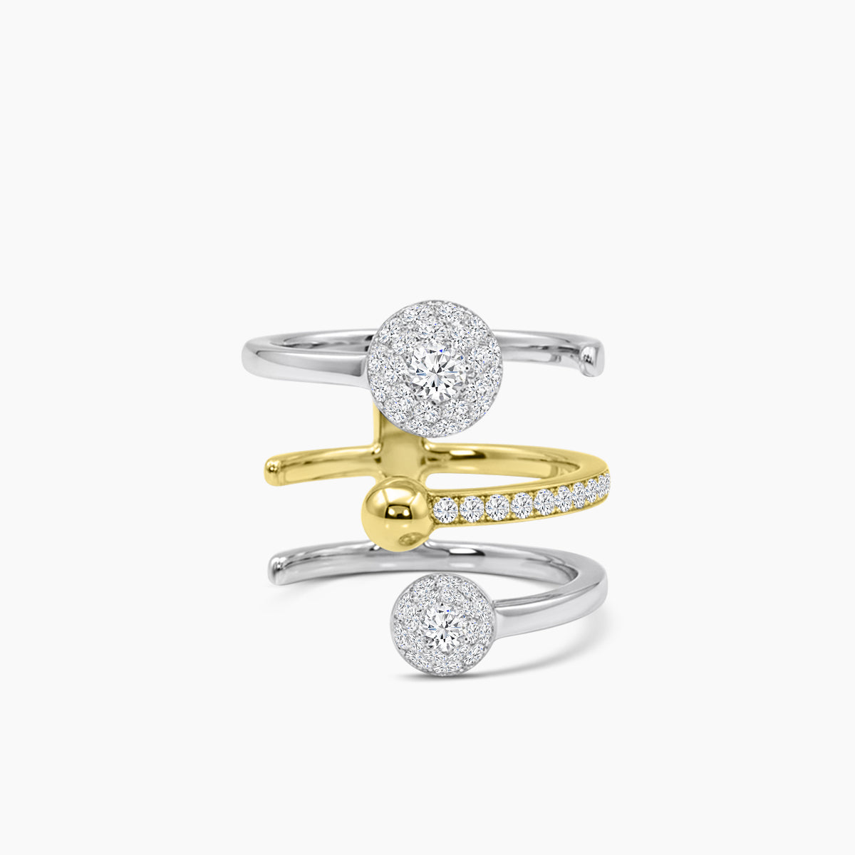 18TT 0.729 CTW DIAMOND CHELSEA RING