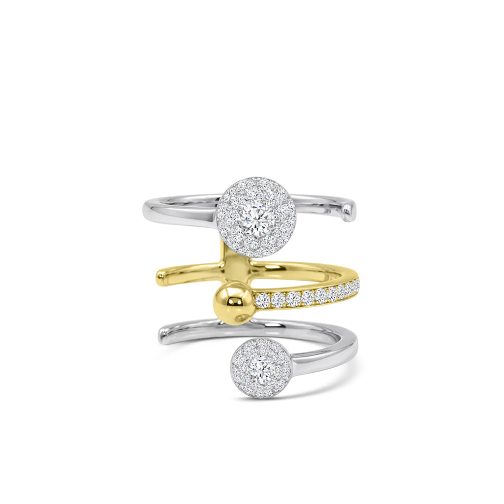 18TT 0.729 CTW DIAMOND CHELSEA RING