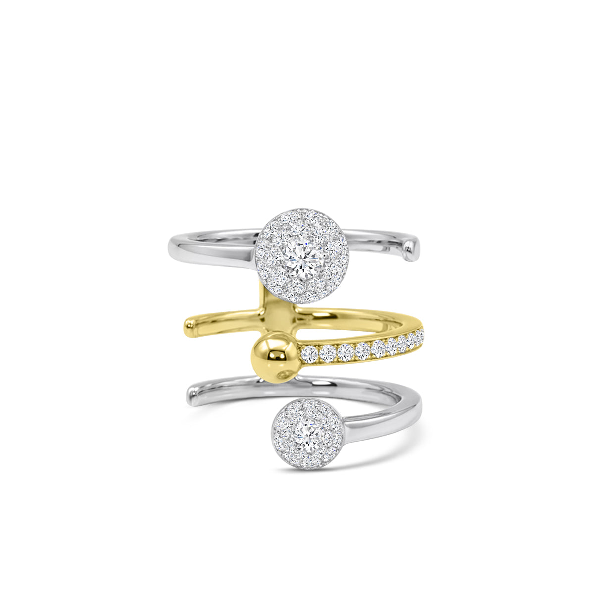 18TT 0.729 CTW DIAMOND CHELSEA RING