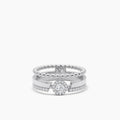 18KW 0.287 CTW DIAMOND ROCK RING