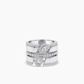 18KW 0.425 CTW DIAMOND ROCK RING