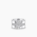 18KW 0.471 CTW DIAMOND ROCK RING