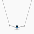 0.25 Diam Ctw With Blue Topz Pendent