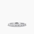 10KR 0.21 Ctw Squared and Baguette Bezel with Milgrain Diamond Band