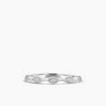 10KW 0.06 Ctw Marquise with Milgrain Diamond Band